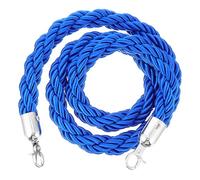 SEWACC Corda di Barriera Attorcigliata 1,5 M Ganci Automatici per Controllo della Folla, Divisore di Coda Resistente per Eventi, Teatri, Musei e Aeroporti