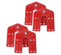 SEWACC di discesa per scala da soffitta da 4 pezzi - Cerniere di ricambio per scala rossa - Accessori per scale a gradini per riparazioni e montaggi di ristrutturazioni domestiche