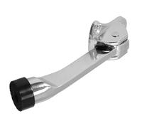 SEWACC Fermaporta di Sicurezza a Pedale in Lega di Zinco Argento Design Discreto e Blocco Regolabile per Porte Domestiche e Commerciali 5.1X1.6X1 Pollici