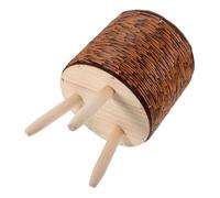 SEWACC Fioriera Intrecciata da Interno in Stile Rustico Cestino per Piante Supporto Triangolare Contenitore Decorativo Resistente per Piante da Interno e Arredamento Casa