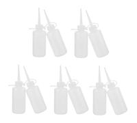 SEWACC Flacone Olio per Macchine da Cucire 120Ml Ugello Appuntito 10 Pezzi Contenitore Trasparente per Oli Leggeri e Colla Facile da Usare