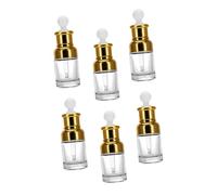 SEWACC Flaconi Contagocce Vuoti in Vetro 30 Ml Set da 6 Pezzi Coperchio Ermetico, Distributori per Oli Essenziali per Aromaterapia e Viaggi, Contenitori Cosmetici Resistenti senza Perdite