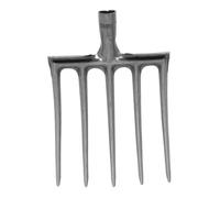 SEWACC Forca Agricola in Acciaio Nero 5 Denti per Giardinaggio e Orto, Testa di Ricambio Resistente per Allentamento Terreno, Attrezzo Manuale per Manutenzione Giardino e Stalla Cavalli