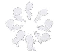 SEWACC Fustella in Metallo per Artigianato Fai da Te Set da 2 Fustelle per Ragazzo Ragazza Goffratura Decorativa e Creazione Biglietti in Acciaio al Carbonio per Scrapbooking e Progetti Creativi