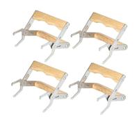 SEWACC Impugnatura per Telaini per Apicoltura in Acciaio Resistente 4 Pezzi con Manico in Legno Pinza e Sollevatore per Telaini Arnia Attrezzo per Apicoltori per Ispezioni Sicure e