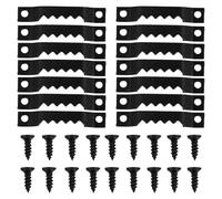 SEWACC Kit 200 Ganci Appendini per Quadri in Ferro Nichelato Antiruggine con Doppio Foro e 400 Viti, Ganci da Parete per Appendere Cornici, Foto e Poster in Casa, Ufficio e Gallerie