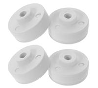 SEWACC Kit 4 Ruote per Porte Scorrevoli Serra Rulli in Nylon e Acciaio Inox, Puleggia Girevole Silenziosa Gancio Portante, Accessori per Guide Porte Divisorie in Pvc e Vetro per Uso