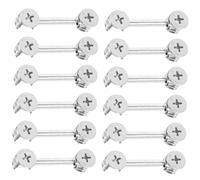 SEWACC Kit di Collegamento per Mobili 20 Pezzi Connettori a Doppia Testa per Armadi e Mobili da Ufficio Fissaggio Semplice in Metallo Durevole