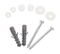 SEWACC Kit di Fissaggio per Wc con Bulloneria Resistente e Guarnizione Set Completo per Sostituzione Bulloni Sedile Water Adatto Bagni Domestici e Commerciali
