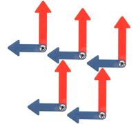 SEWACC Lancette dell’Orologio in Plastica Set 5 Pezzi per Orologio Analogico, Accessori per Meccanismi di Orologi Fai da Te, Strumenti Educativi per Insegnare a Leggere L’ in Aula