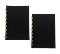 SEWACC Libro Contabile Mastro Orizzontale 2 Pezzi Copertina PP Resistente Registro Finanziario Entrate e Uscite per Gestione Budget Personale e Aziendale Adatto per Ufficio Scuola e