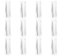 SEWACC Manico per Bacchetta Cieca in PVC Resistente 12 Pezzi Set Punte Ricambio per Aste Tende Verticali Accessori per Tende da Finestra per Uso Domestico e Ufficio