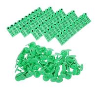 SEWACC Marchi Auricolari per Bovini e Pecore Personalizzabili in Plastica Resistente Lettere 100 Pezzi per Identificazione Bestiame in Allevamenti Estensivi