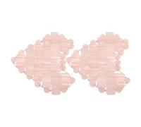 SEWACC Maschera per Occhi in Pietra Rosa a Forma di Cuore Set da 1 Paio Benda Rinfrescante e Naturale per Dormire Impacco Freddo Traspirante per Ridurre Occhiaie e Rilassare gli