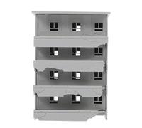 SEWACC Modello in miniatura di rovine sbriciolate - Edificio residenziale danneggiato in plastica - Modello architettonico fai da te per tavolo da sabbia, scena ferroviaria, giardino, micro paesaggio