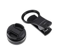 SEWACC Obiettivo Macro per Telefono Cellulare 15x Clip, Lente per Cellulare in Lega di Alluminio Nera, Rivestimento Multistrato per Foto Nitide in Primo Piano e Grandangolo, Accessorio