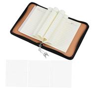 SEWACC Organizer con Zip in Bianco Portabudget Personale Anelli Portafoglio per Contanti Custodia Ricaricabile con Tasche per per Scuola e Ufficio