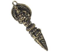 SEWACC Pestello Vajra in Simbolo Spirituale Buddista Tibetano Design Antico Finitura Vintage Adatto Come Portachiavi o Ciondolo Per Borse Da Uomo e Piccole Borse