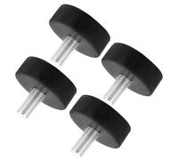 SEWACC Piedini regolabili in gomma per mobili e tavoli, livellatori antivibranti con vite M10, set 4 pezzi antiscivolo e ammortizzanti per protezione pavimenti e stabilità mobili