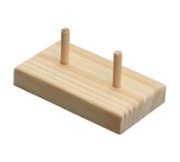 SEWACC Porta Filo in Legno per Rocchetti Grandi Portanastro Asta Avvolgifilo Completamente Rotante Organizer Portarocchetto in Legno Supporto per Fili e Filo da Cucito