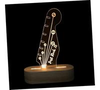 SEWACC Porta Plettri Chitarra con Luce LED Creativa Organizer Notturno per Chitarristi Supporto Multifunzione per Accessori Basso e Elettrica Regalo Originale per Amanti Della