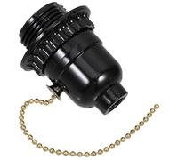 SEWACC Portalampada E27 Con Catena Di Trazione, Base Lampada a Strappo in Materiale Durevole, Adattatore Per Lampada Da Plafoniera Versatile e Stabile Per Uso Domestico