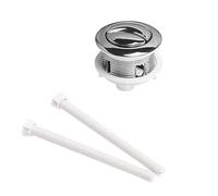 SEWACC Pulsante per Water con Asta per Serbatoio Compatibile con Toilette da Installare Accessori per Bagno Inox