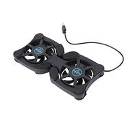 SEWACC Raffreddatore Portatile Pieghevole per Laptop con Ventole USB Tappetino Raffreddamento con Doppia Design Compatto e Antiscivolo per Notebook e Computer Portatili Nero