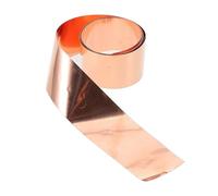 SEWACC Rotolo Lamina di Rame 05Mm X 50Mm X 1m Striscia Rame per Riparazioni Elettriche Cablaggio e Progetti Fai da Te per Avvolgimenti Trasformatori e Scambi Termici