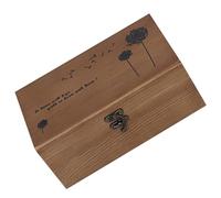 SEWACC Scatola Portaoggetti in Legno per Kit da Cucito Coperchio per Aghi Vintage per Lavori di Cucito Piccola per Aghi