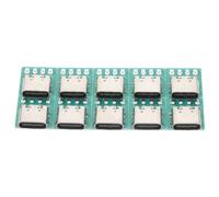 SEWACC Scheda Convertitore PCB USB C Femmina 3.1, Connettore USB Type-c Fai da Te, Set 10 Pezzi per Trasferimento Dati Veloce e Stabile, per Casa e Ufficio