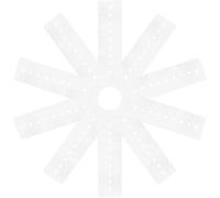 SEWACC Set 10 Pezzi Protezioni Termiche per Extension Chioma 14Cm 10 Fori Distanziatori per Colla e Protezione Cuoio Capelluto Strumenti per Extension Fai da Te in PVC Leggeri e