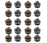 SEWACC Set 100 Dorsi per Spille a Farfalla in Metallo Nero e Bronzo Antico Chiusura Bloccante da 10Mm Accessori per Spille da Bavero e Cappelli Supporti Sicuri per Fai-da-Te e Eventi