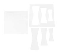 SEWACC Set 2 Modelli di Fresatrice a Farfalla in Acrilico Trasparente 2mm per Intarsi Decorativi e Lavorazione del Legno, Dima per Fresatura Precisa per Mobili e Artigianato Falegnameria