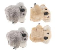 SEWACC Set 4 Pezzi Fermagli per Chioma in Peluche a Forma di Koala per Bambine Mollette Artiglio Morbide e Resistenti Accessori per Styling Chioma Regalo Decorativo Color Grigio e