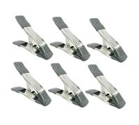 SEWACC Set 6 Pezzi Clip per Fondali 4 Pollici in Ferro Molla Resistente Morsetti a Molla per Impieghi Gravosi Antiscivolo per Fotografia e Studio Professionale
