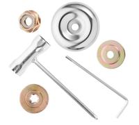 SEWACC Set Accessori per Decespugliatore 6 Pezzi in Ferro Disco da Taglio per Tosaerba da Giardino Chiave per Macchina Diserbo per Terreni Irrigui e Asciutti Attrezzi Giardino