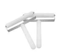 SEWACC Set da 2 Rulli per Applicazione Pellicole Protettive in Silicone Bianco 7cm e 10cm, Strumento per Laminazione e Sigillatura Bordi, Rullo Adesivo per Telefoni Cellulari