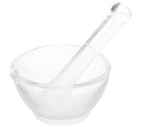 SEWACC Set Pestello e Ciotola in Vetro da 60Mm per Macinare Pillole e Medicina Ciotola per Triturare Domestica e da Laboratorio Utensile per Preparazione Farmaceutica e Chimica