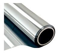 SEWACC Specchio bidirezionale per finestra unidirezionale, per la privacy diurna, controllo del calore, anti riflesso, per la casa, 200 x 40 cm, pellicola riflettente argento