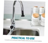 SEWACC Spruzzino Estraibile per Rubinetto Abs Nero Sostitutiva per Lavello con Resistente Alla e Facile da Installare Accessorio per Lavello e Bagno
