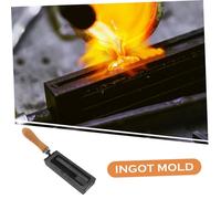 SEWACC Stampo Metalli Rame in Temperatura Ingot Mold Resistente con Superficie Liscia e Conducibilità Termica per e Rame Argento e Alluminio Educativo e Test