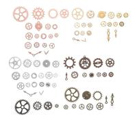 SEWACC Steampunk Gears Charms Metal Antique Pendants For DIY Jewelry Making Craft Accessories For Bracelets And Necklaces Mixed Color Wheels