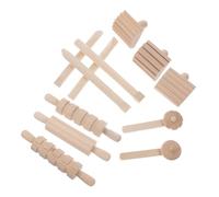 SEWACC Strumenti Modellare Argilla in Legno per Utensili Sicuri per Pasta Modellabile Terracotta e Argilla Polimerica Superficie Liscia Protettiva per Delicata per creatività Fai da Te