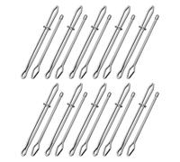 SEWACC Strumento per Infilare Cordoncini Elastici in Metallo 10 Pezzi Pinzetta Infila-Coulisse per Cucito Fai da Te Accessorio per Pantaloni Felpe Cappuccio e Cinture Elastiche