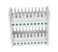 SEWACC Supporto Cellulare da Tavolo a 2 Livelli in Plastica con Numeri da 1 a 20, Organizer Multidevice per Ufficio, Aula e Eventi con Spazio per 20 Telefoni e Foro Riservato