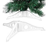 SEWACC Supporto per Albero di Natale Base in Plastica Bianca Artificiale per Albero di Natale per Lavori Fai da Te Natalizi 6 29 X 2 36 X 0 39 Pollici Diametro del Foro 0 6 Pollici