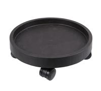 SEWACC Supporto Portavasi Ruote Resistente Base per Vaso Rotonda Spessa in Plastica Marrone Opaca Carrello per Piante Grande capacità di Carico e Scorrevolezza per Interni ed Esterni
