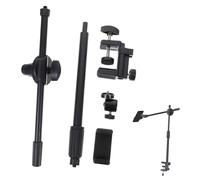 SEWACC Supporto Telefonico Tavolo Regolabile con Braccio Articolato Telescopico Porta Sospeso con Clip Antiscivolo per Streaming e Video Compatibile con Smartphone Flessibile e