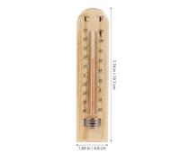 SEWACC Termometro in Legno da Parete per Cantina e Fermentazione 4 Pezzi Termometro Analogico per Sauna e Giardino Monitoraggio Temperatura da 40℃ a +50℃ per Uso Interno ed Esterno